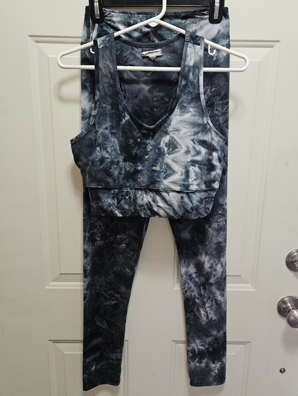 Cotton Bleu Two Piece Tie-Dye Athleisure Set